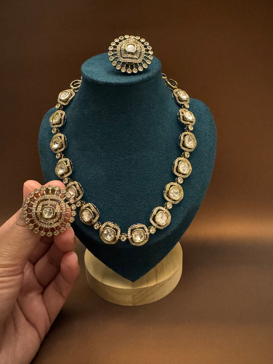 Falak Designer Moissanite Set